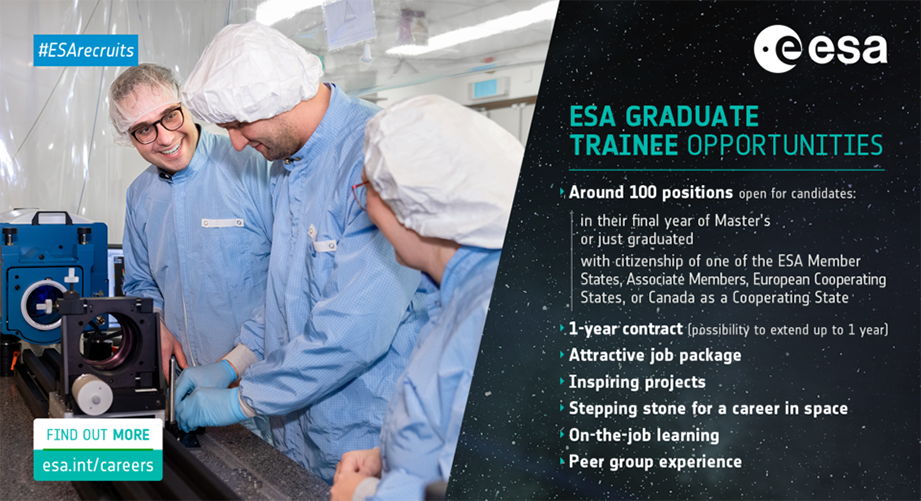 ESA Young Graduate Trainee Programme 2026