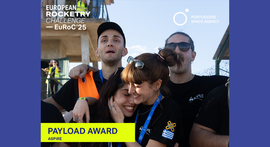 1η θέση στην κατηγορία Payload για την φοιτητική ομάδα ASPIRE στον διαγωνισμό EUROC