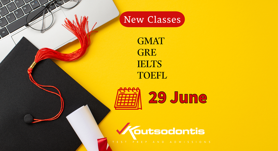 Νέα τμήματα για IELTS, GMAT, GRE & TOEFL στο Κέντρο Σπουδών Κουτσοδόντης. Kάνε εγγραφή τώρα!