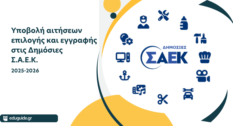 ΣΑΕΚ: Όλα όσα πρέπει να ξέρεις για τις εγγραφές και τις προθεσμίες